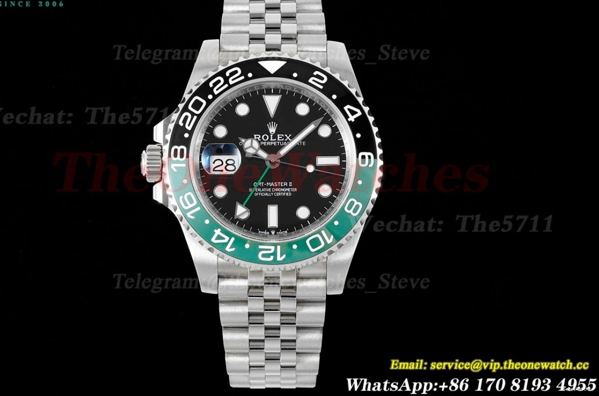 SS Master SS Jub Dial GMF 40mm Sprite VR3186 126720 Black II GMT 0423